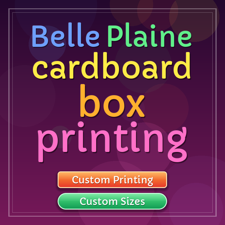Belle Plaine cardboard box printing