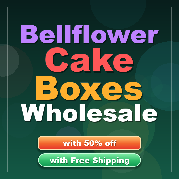 Bellflower cake boxes