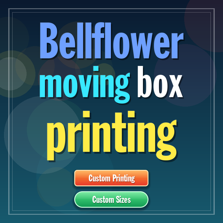 Bellflower moving box printing