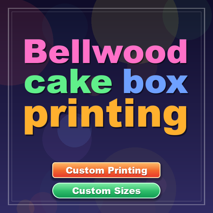 Bellwood cake box printing
