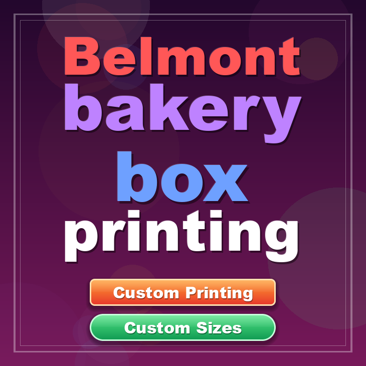 Belmont bakery box printing