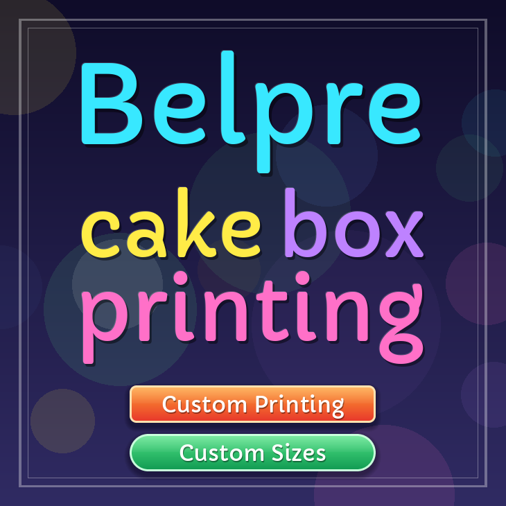Belpre cake box printing