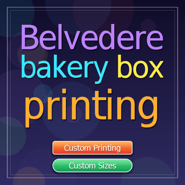 Belvedere bakery box printing