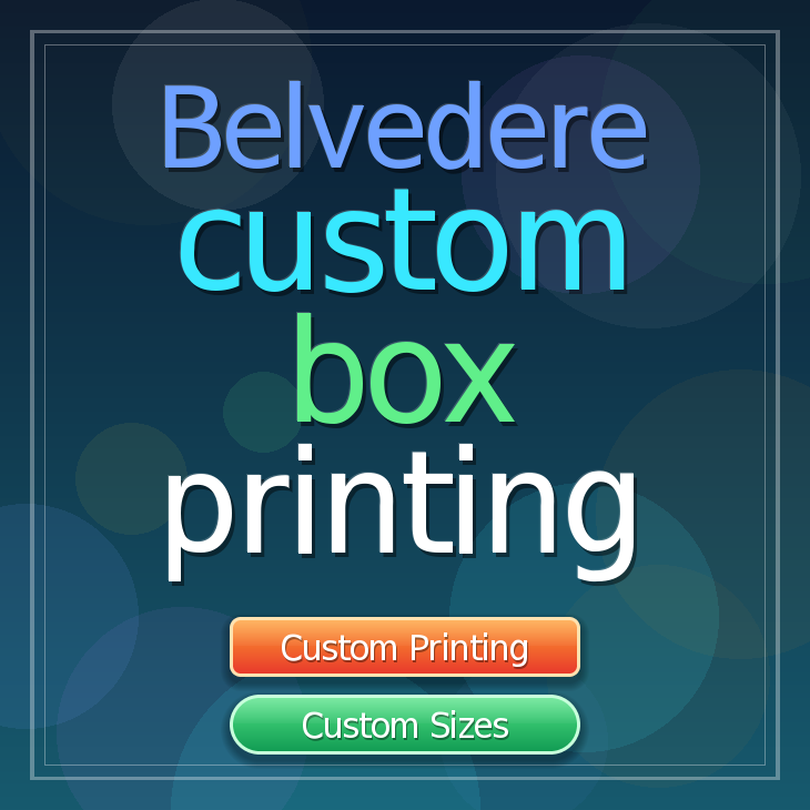 Belvedere custom box printing
