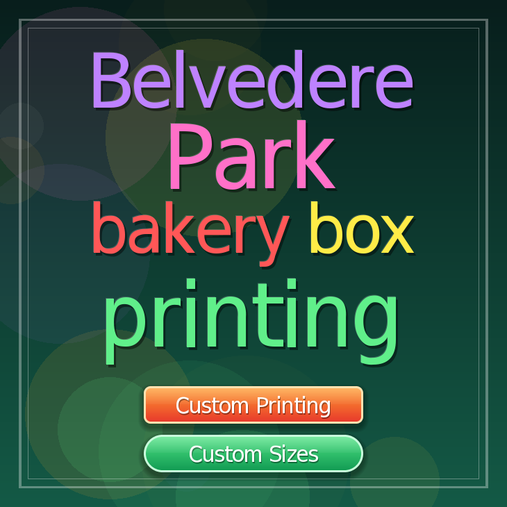 Belvedere Park bakery box printing