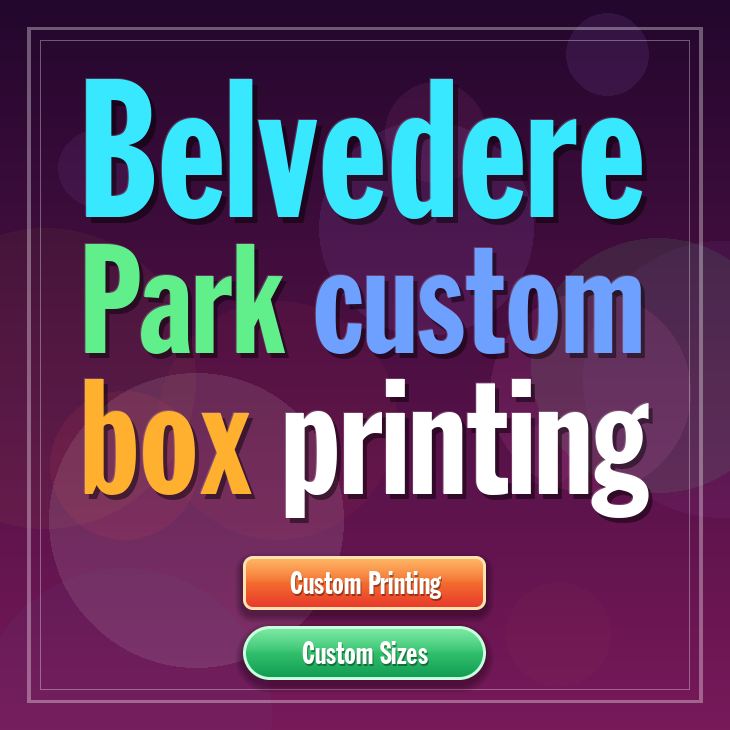 Belvedere Park custom box printing