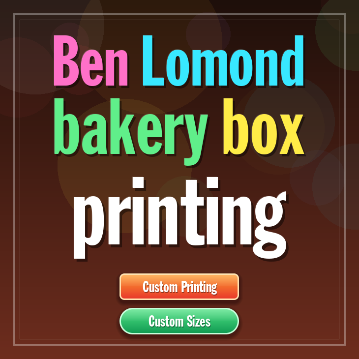 Ben Lomond bakery box printing