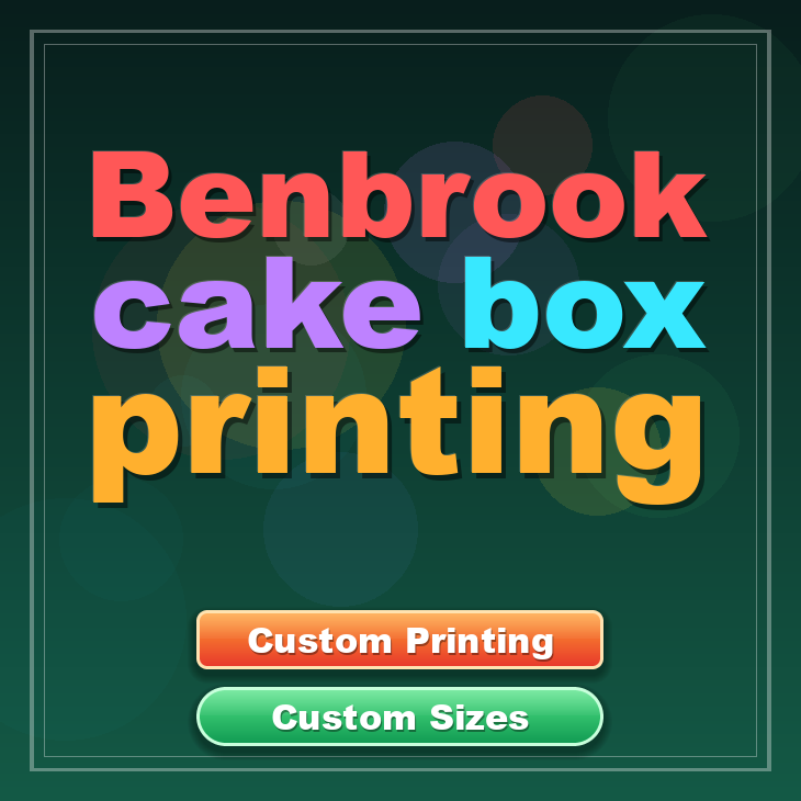 Benbrook cake box printing