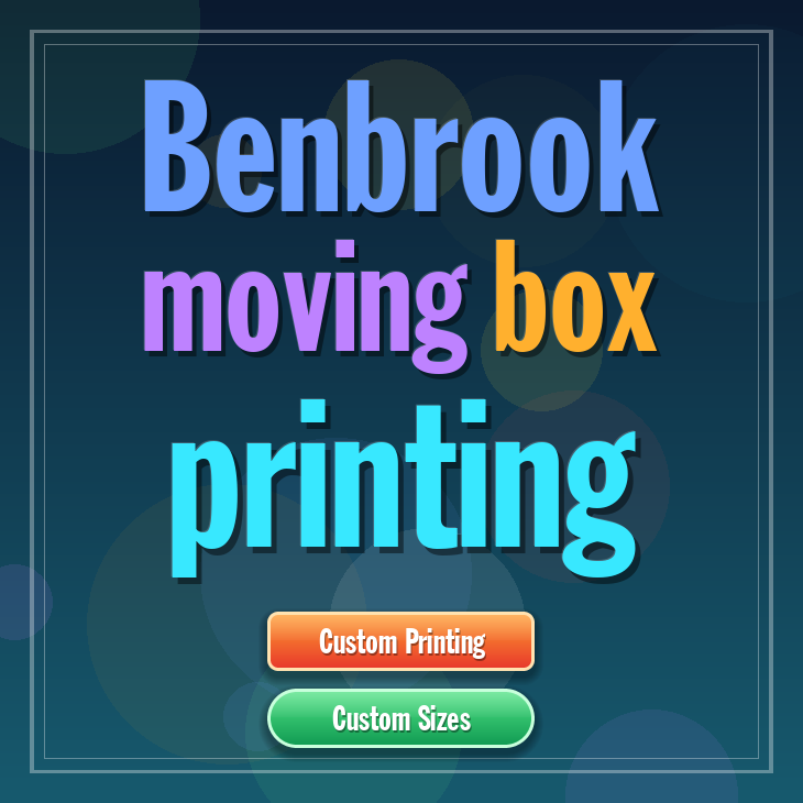 Benbrook moving box printing