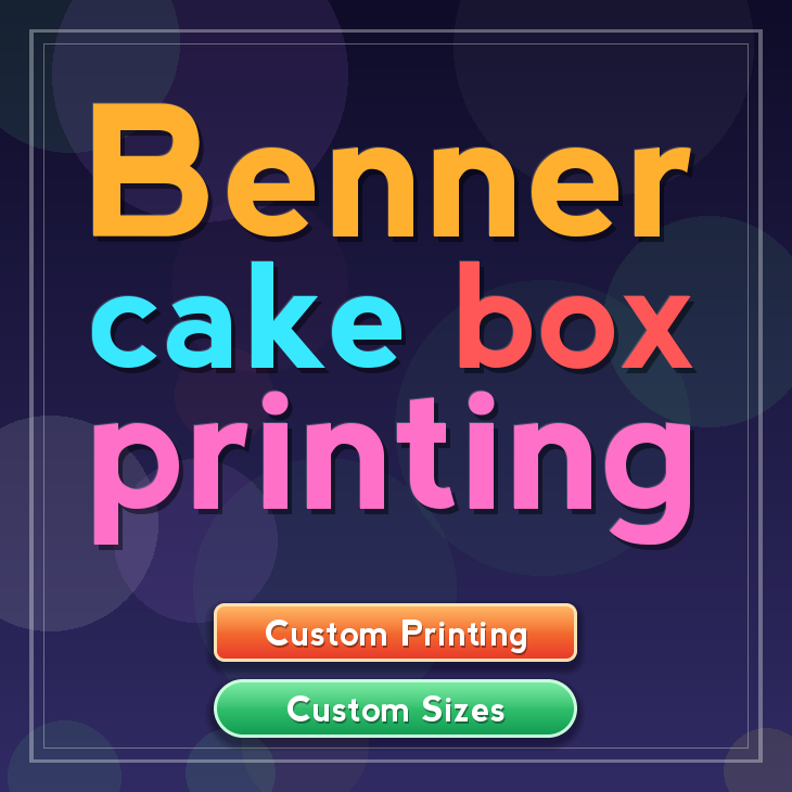 Benner cake box printing