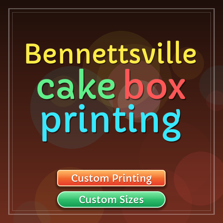 Bennettsville cake box printing