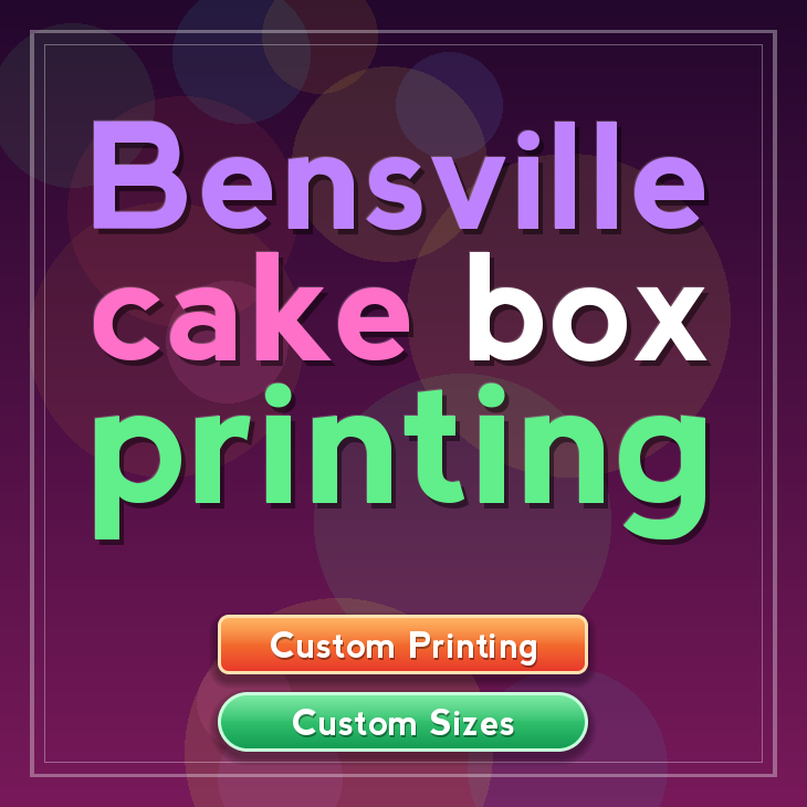 Bensville cake box printing