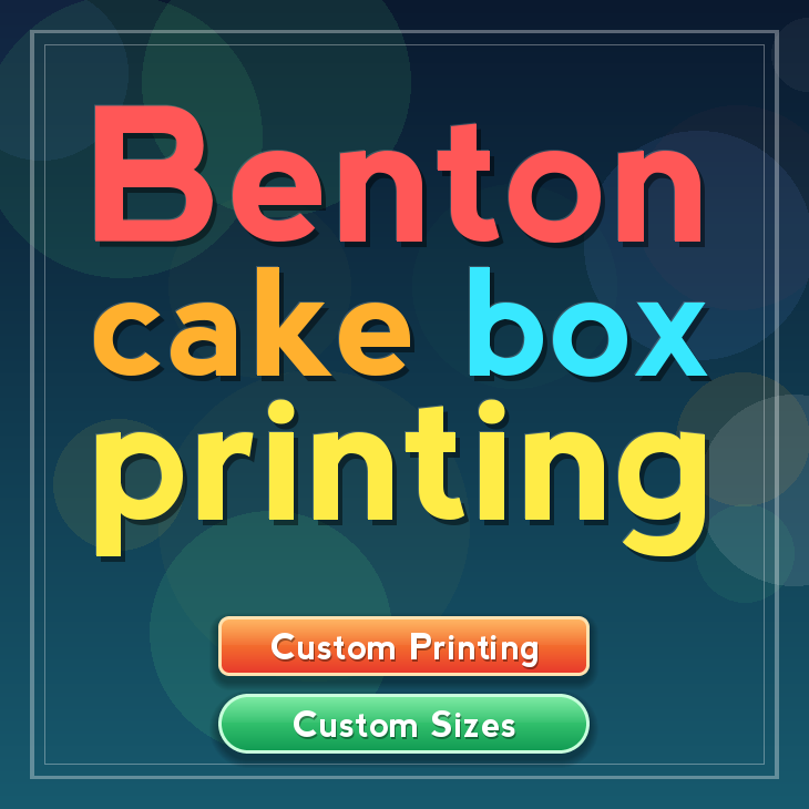Benton cake box printing