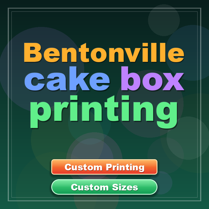 Bentonville cake box printing