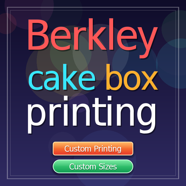 Berkley cake box printing