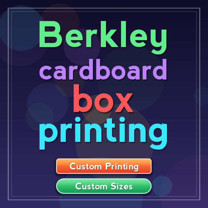 Berkley cardboard box printing