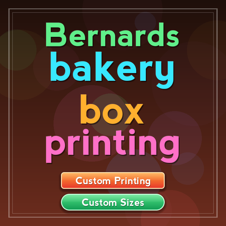 Bernards bakery box printing