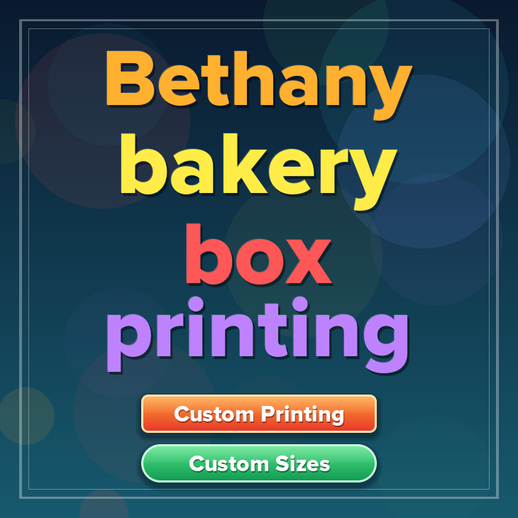 Bethany bakery box printing