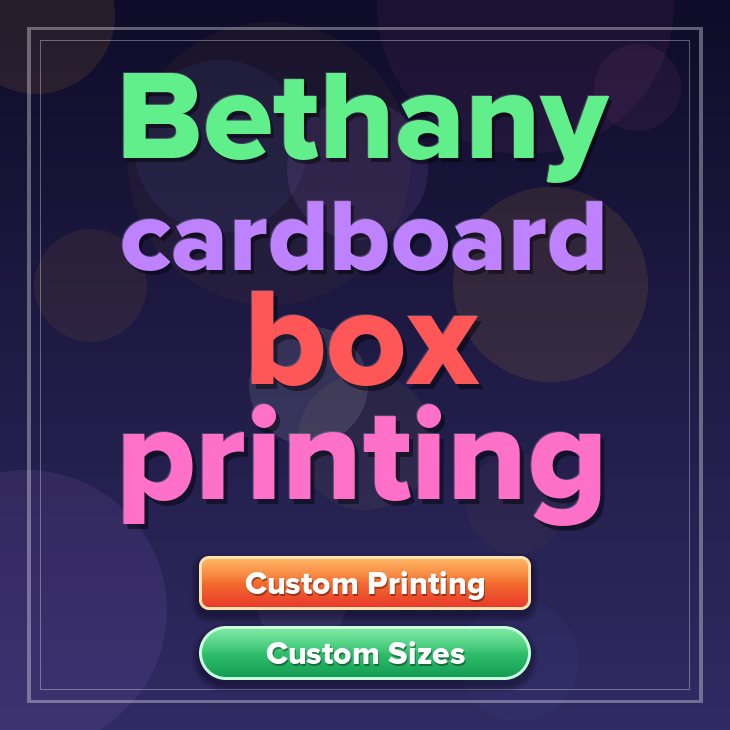 Bethany cardboard box printing