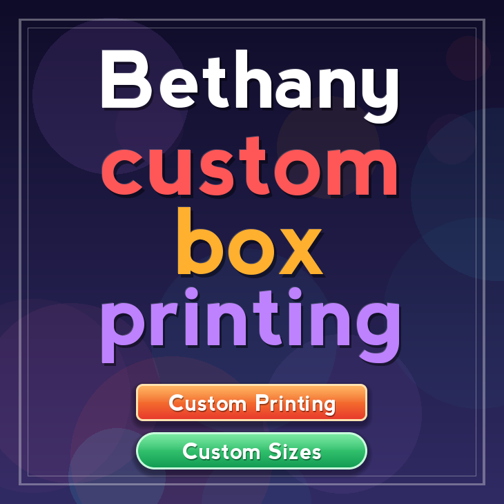 Bethany custom box printing