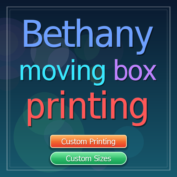 Bethany moving box printing