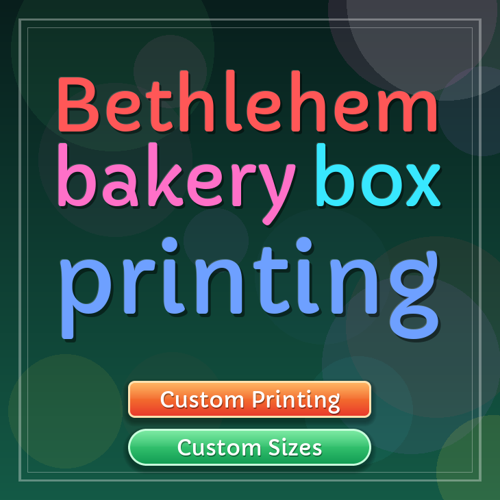 Bethlehem bakery box printing
