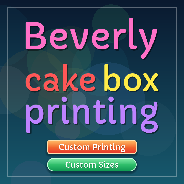 Beverly cake box printing