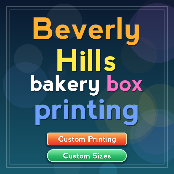 Beverly Hills bakery box printing