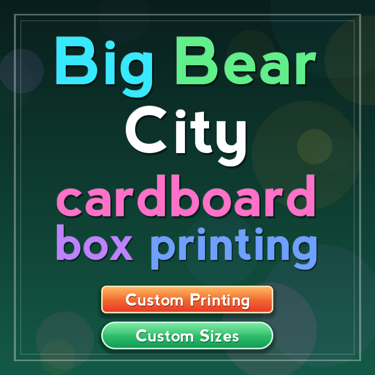 Big Bear City cardboard box printing