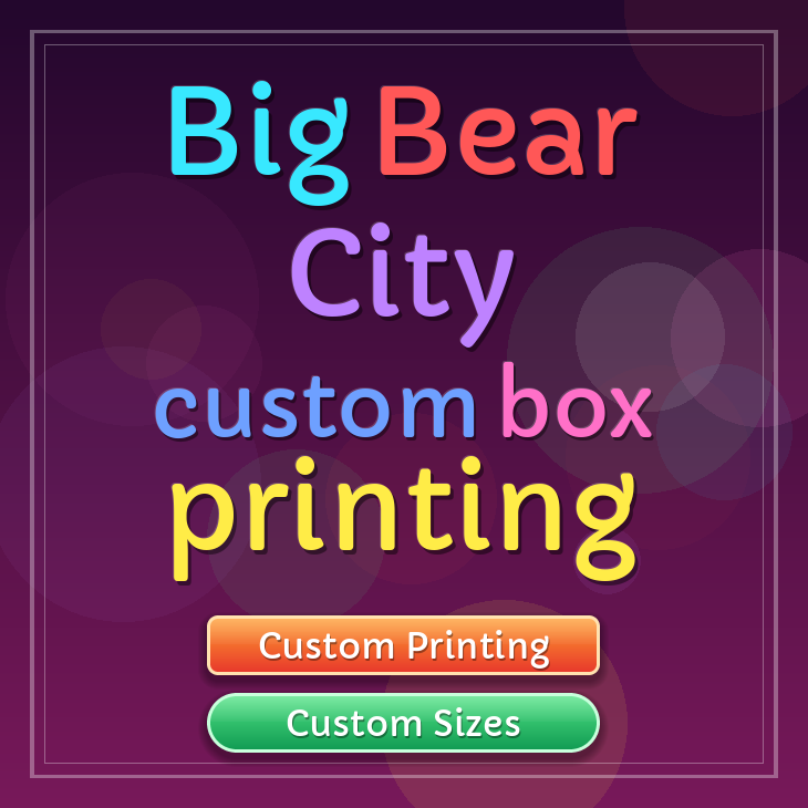 Big Bear City custom box printing