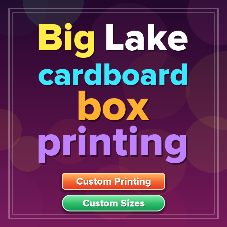 Big Lake cardboard box printing