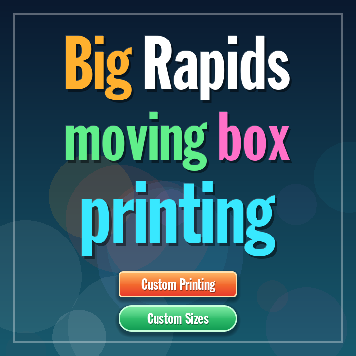 Big Rapids moving box printing
