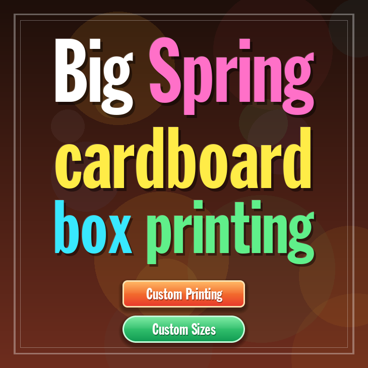 Big Spring cardboard box printing