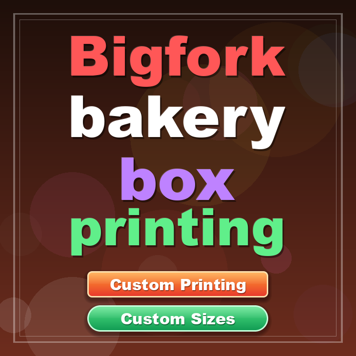 Bigfork bakery box printing