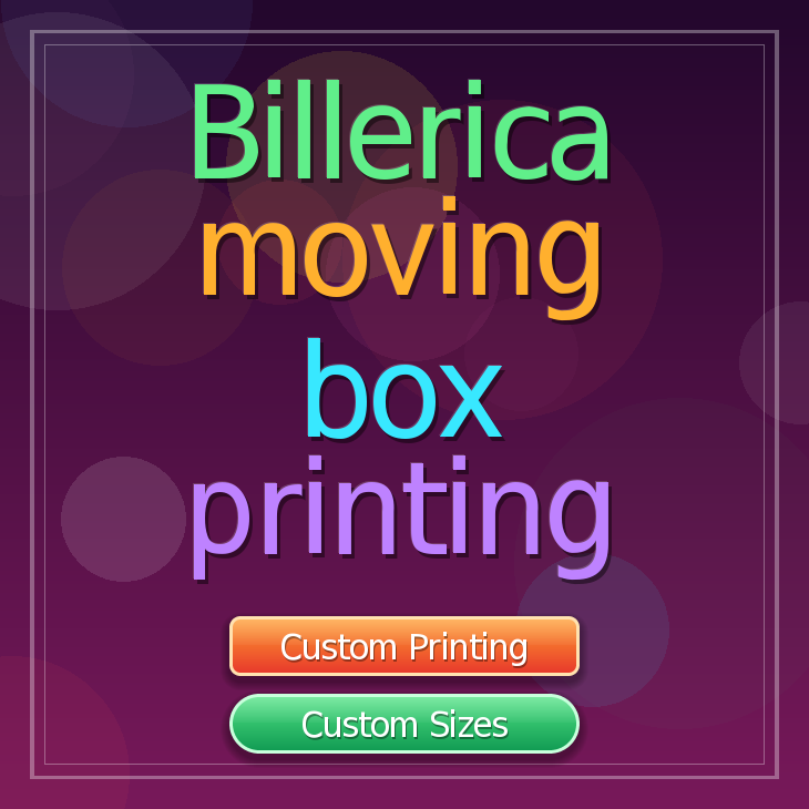 Billerica moving box printing