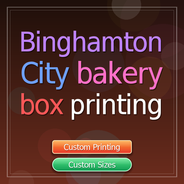 Binghamton City bakery box printing