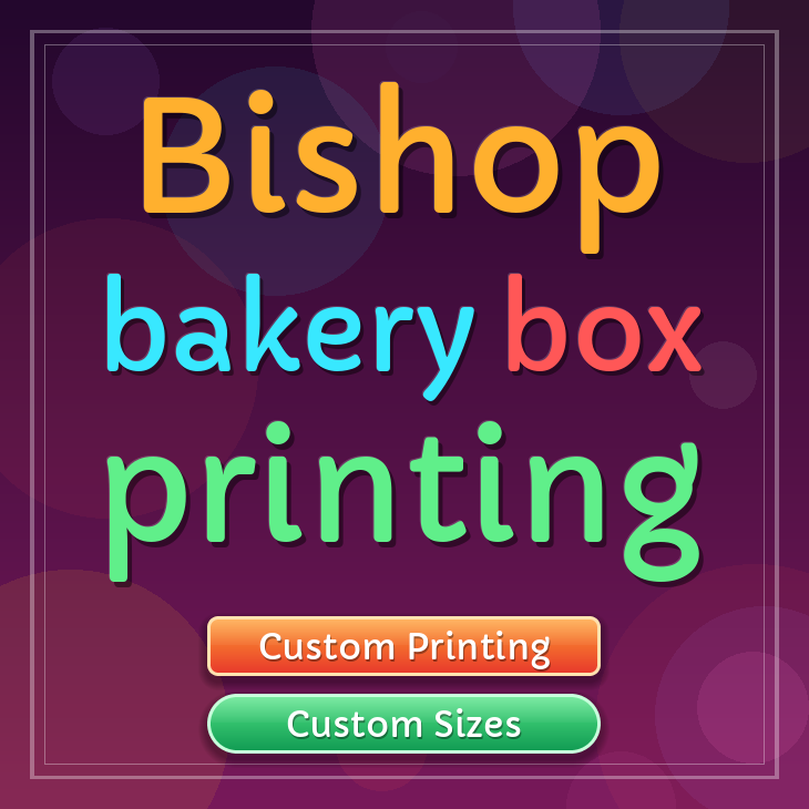 Bishop bakery box printing