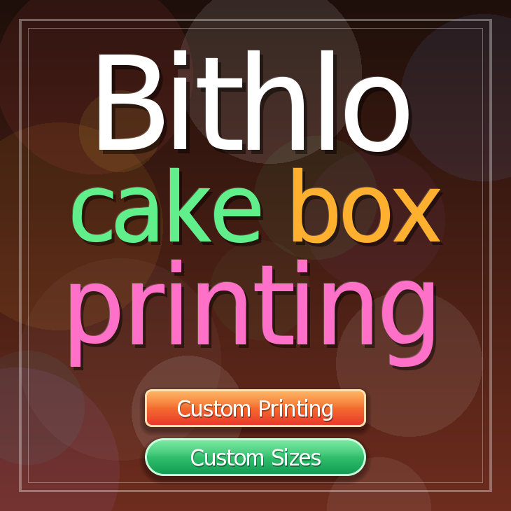 Bithlo cake box printing