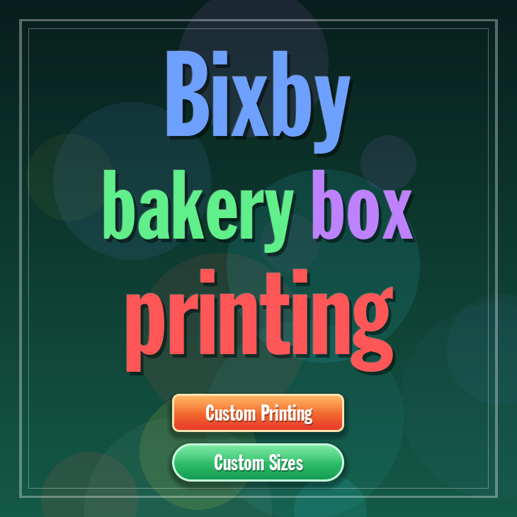 Bixby bakery box printing
