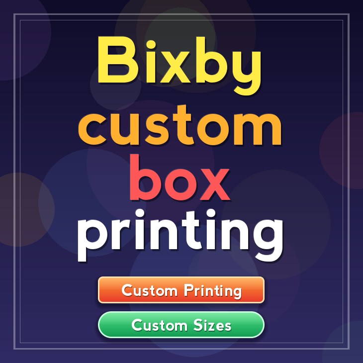 Bixby custom box printing
