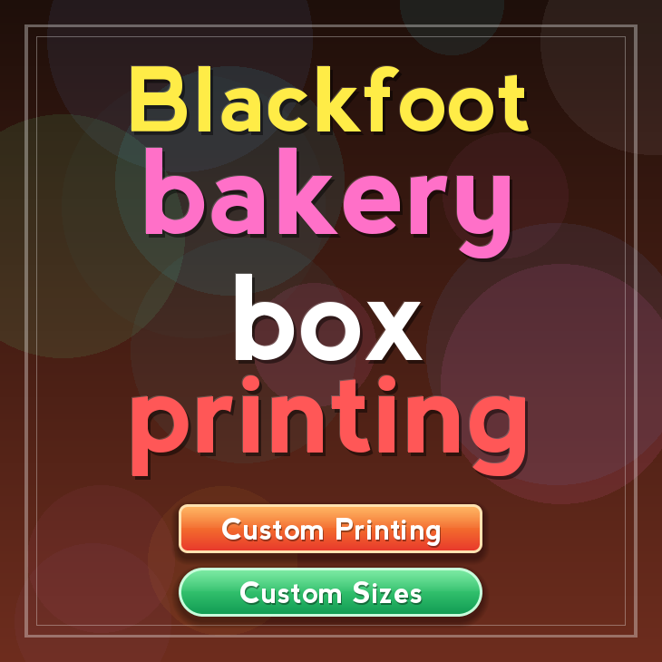 Blackfoot bakery box printing