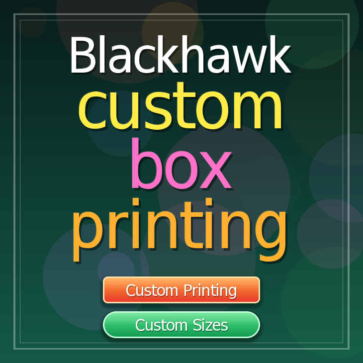 Blackhawk custom box printing