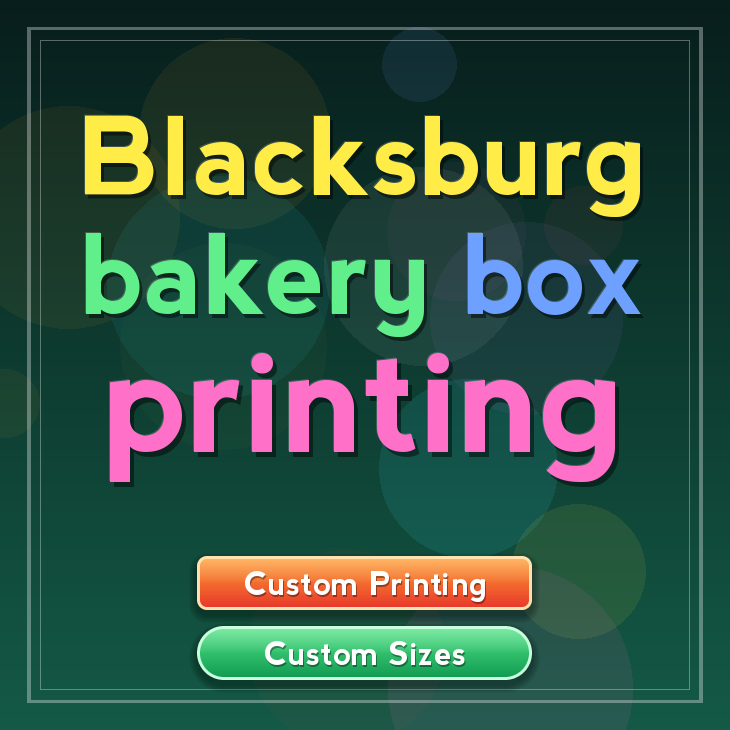 Blacksburg bakery box printing
