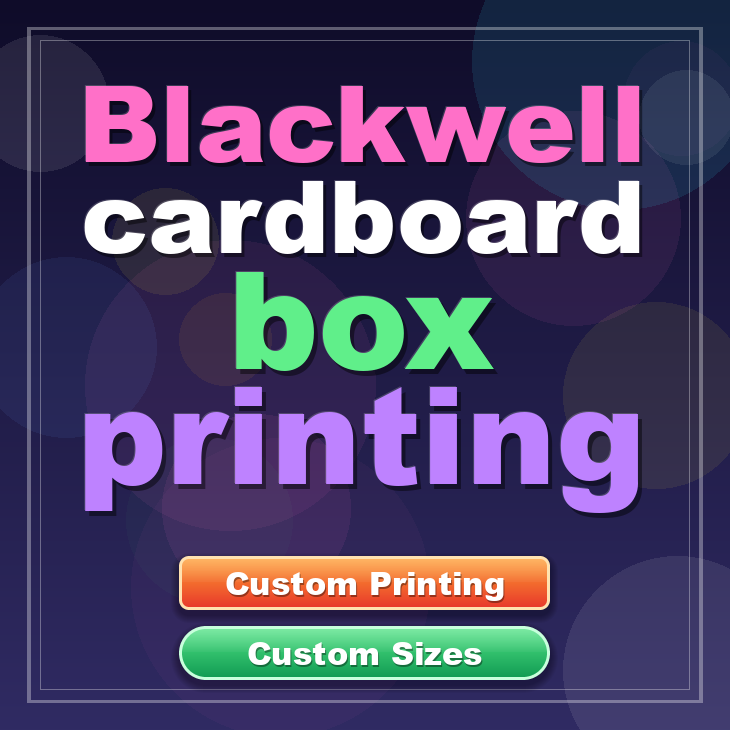 Blackwell cardboard box printing
