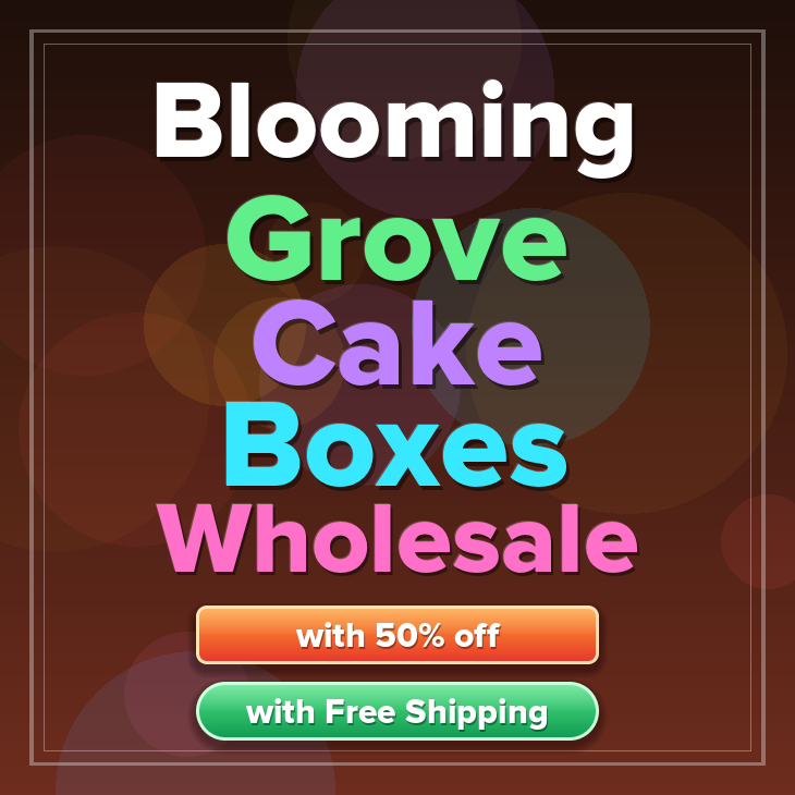 Blooming Grove cake boxes