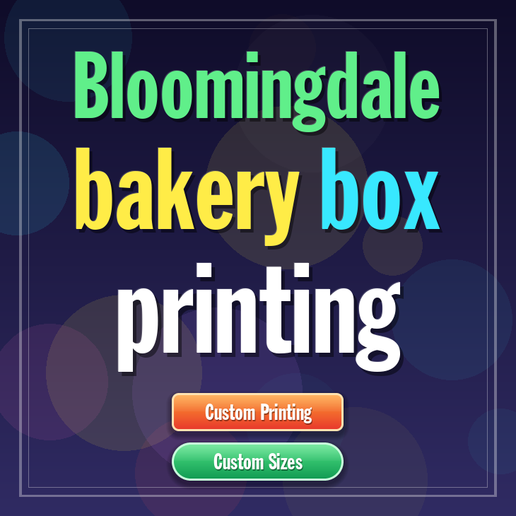 Bloomingdale bakery box printing