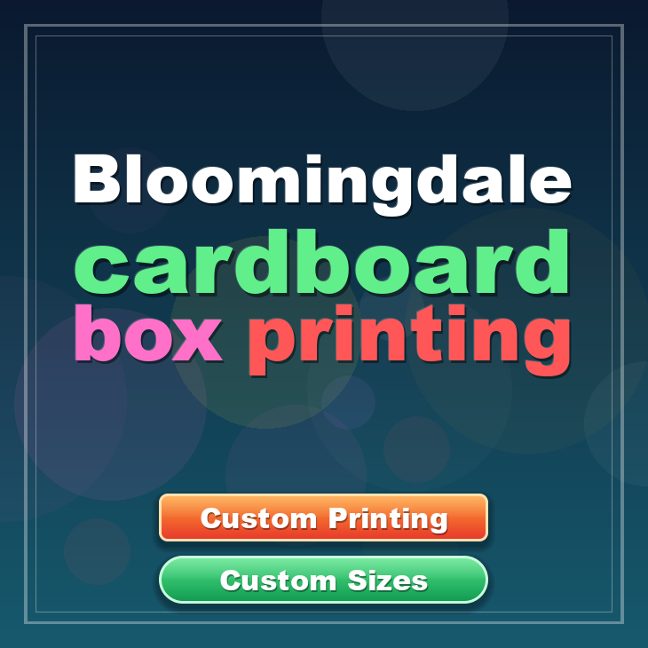 Bloomingdale cardboard box printing