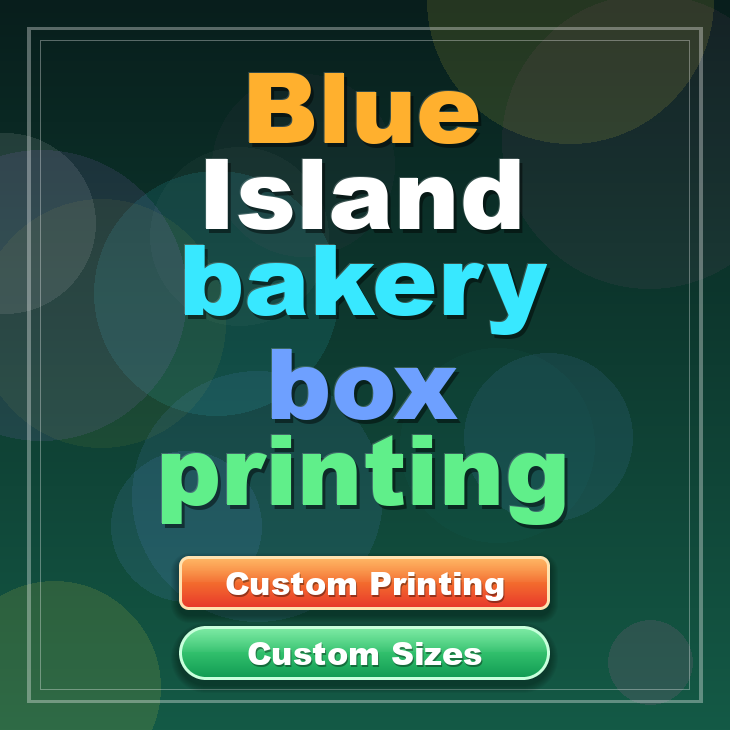 Blue Island bakery box printing
