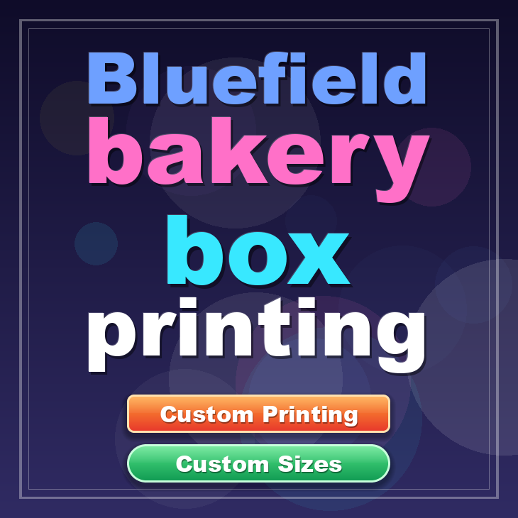 Bluefield bakery box printing