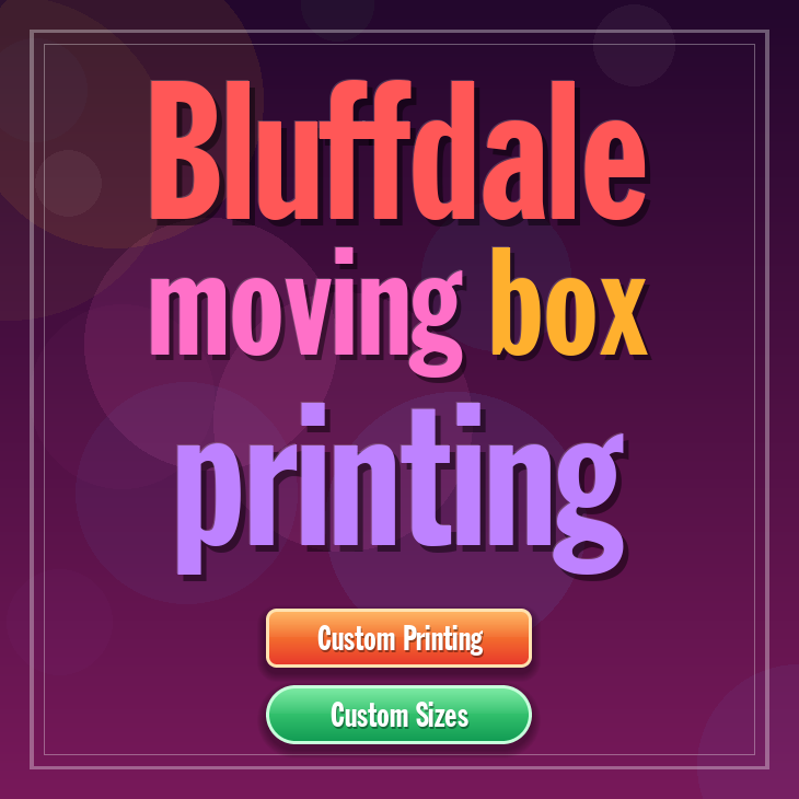 Bluffdale moving box printing
